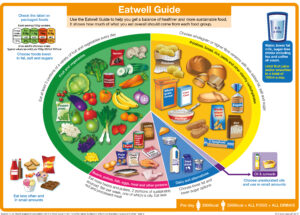 This picture is Showing Eating Guide For a Pregnant Mother